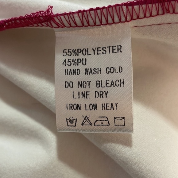 ee some NWOT faux pink leather tired dress size large - Picture 2 of 4